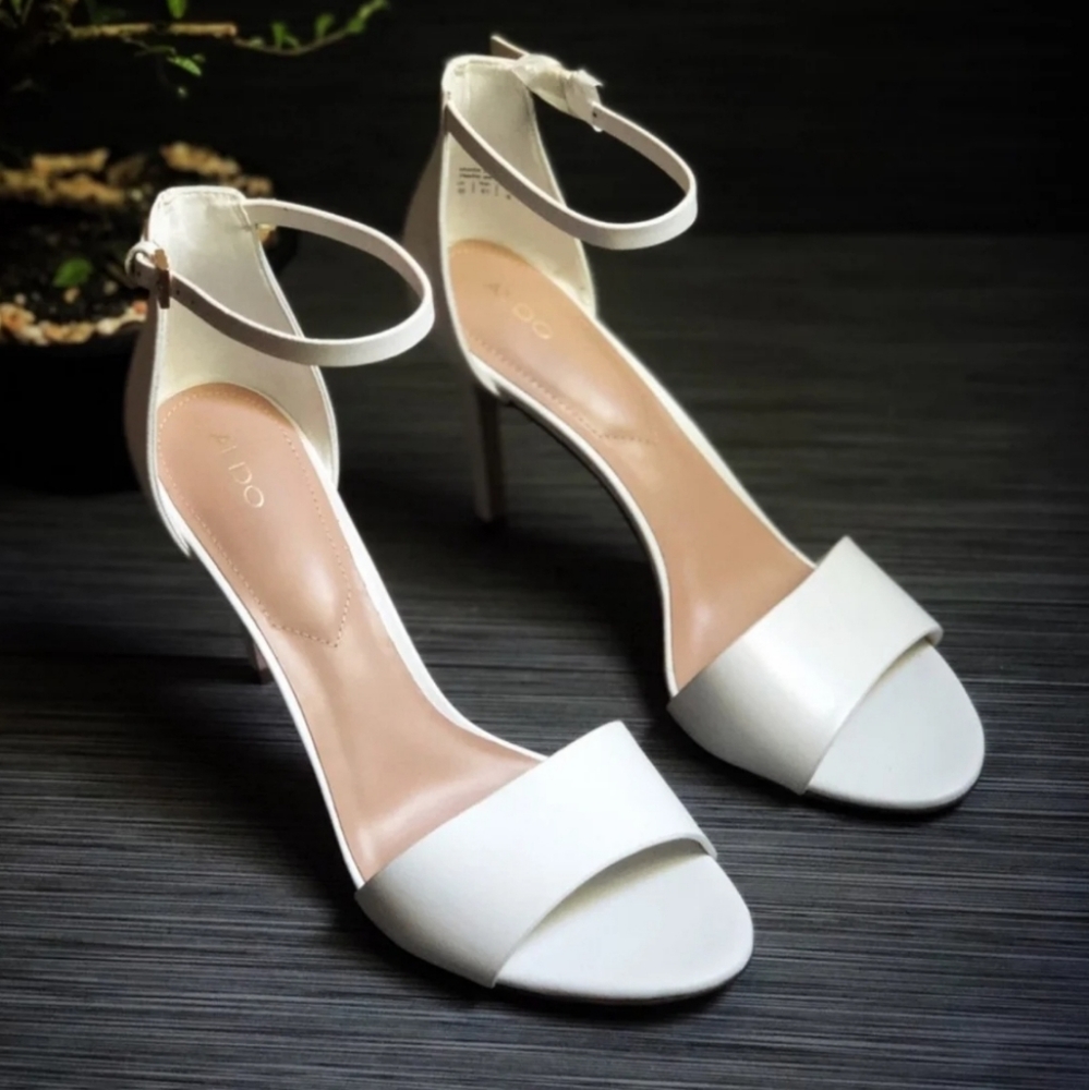 Aldo FIOLLA NWT White leather dress sandal